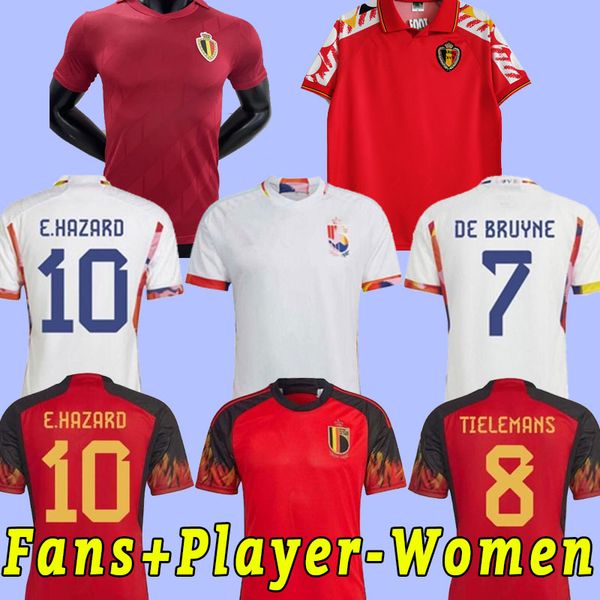 

2022-23 belgium soccer jersey worldes cup football shirts belgique national team 2022 2023 witsel de bruyne r.lukaku e.hazard mertens fans p, Black;yellow