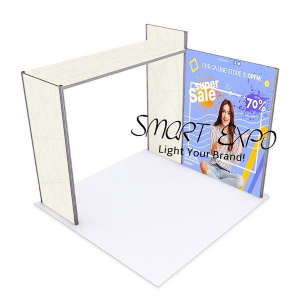 

10x10 trade show booth exhibition equipment with side arch for exhibition fair and events