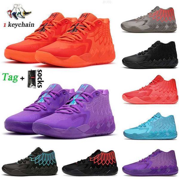 

2023 high shoes2022 fashion lamelo ball mb.01 basketball shoes mens trainers not from here red blast queen city iridescent dreams rick and m, Black
