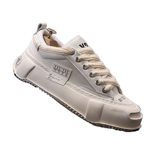 

european style dres party wedding shoes elegant breathable lace-up social leather sneakers round toe thick bottom business leisure driving w, Black