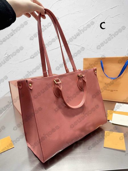 

m46448 onthego mm bag 23ss cruise womens luxurys rose trianon creme shoulder bag monograms jacquard denim tote leather designer 35 handbag c
