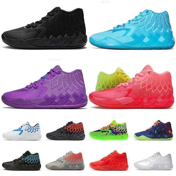 

2023 high shoesrick and morty lamelo ball shoe mb 01 mens basketball shoes galaxy buzz city queen purple rock ridge red triple black not fro