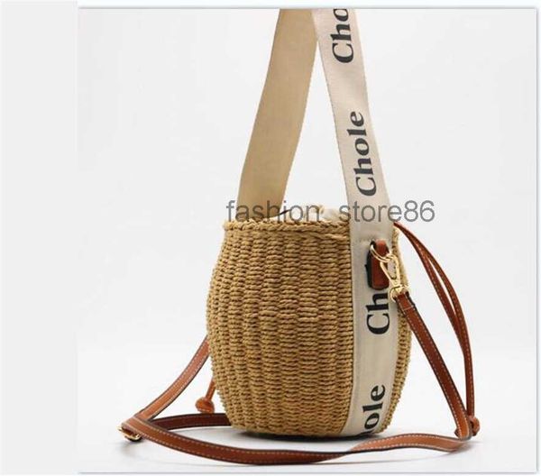

shopping bags wa 2022 fashion basket women bucket bag straw handbag tote beach shoulder crossbody womens handbags designers woody totes purs