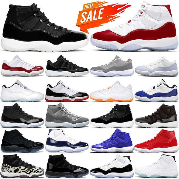 

cherry cool grey 11s mens basketball shoes jumpman 11 low 72-10 pure violet royal blue concord space jam platinum tint men women trainers
