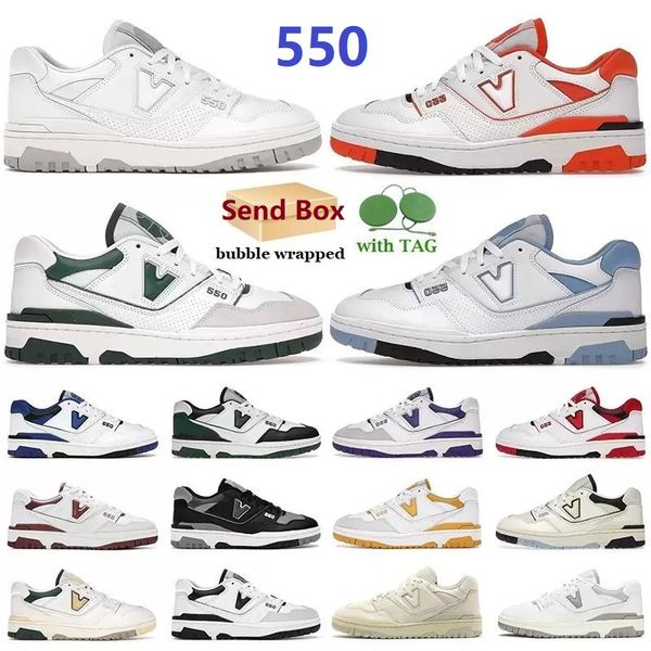 

designer new 550 running shoes for men women trainers white green unc pink black syracuse sea salt varsity gold red panda shadow mens lifest