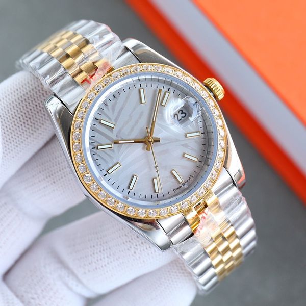

classic diamond watch 6t51 movements super luminous sapphire glass womens 28mm wristwatches luxury 8215 full-automatic movement 36mm men wat, Slivery;brown