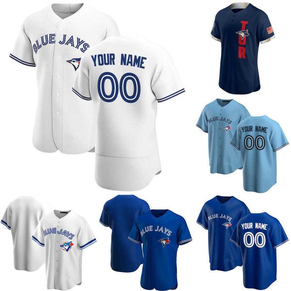 

2022 baseball jerseys custom jersey mens women youth toronto''blue jays''24 nate pearson 56 ryan borucki 12 roberto alom, Blue;black