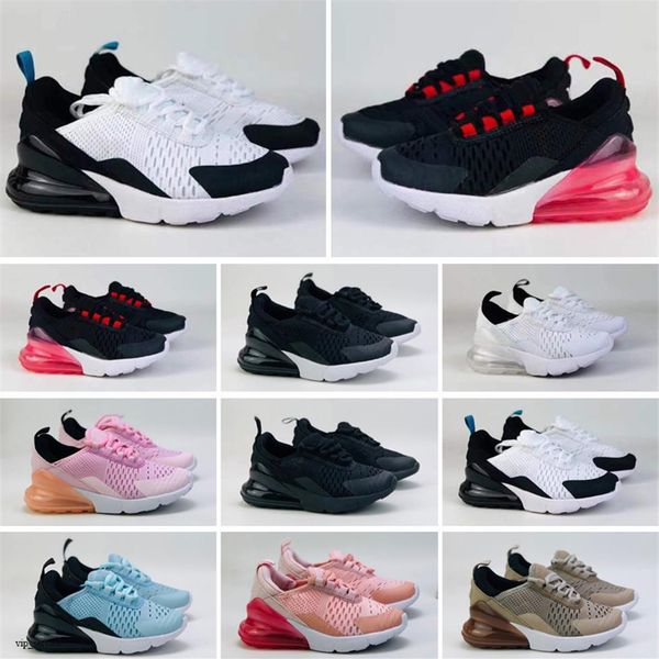 

kids youth athletic shoes children running wolf grey pink sport sneakers for boy girl toddler261k, Black