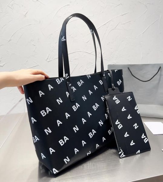 

women handbag full mm gm tote bags shopping bag shoulder crossbody purse fashion genuine leather large capacity classic letter clutch purses
