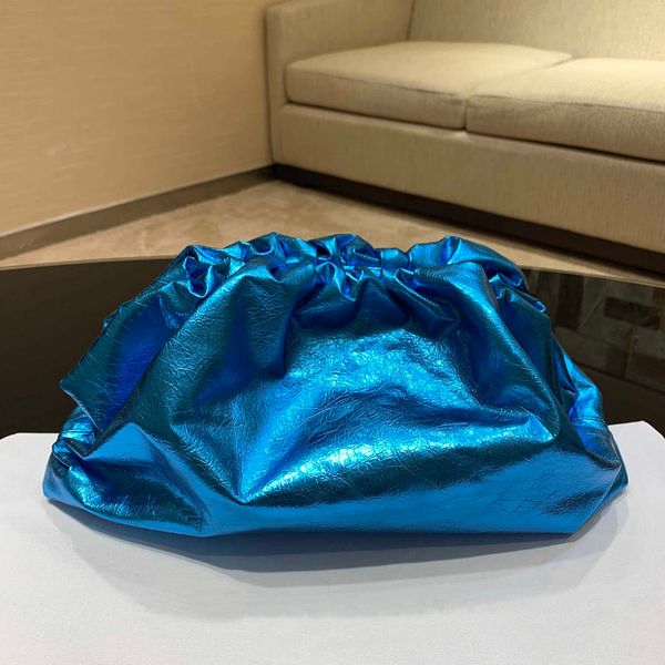 

designer bag 38cm width bags large purse clutches candy colors women cloud bag metal gold glitter lady handbags