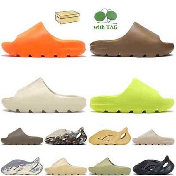 

slides yeesys kanyes foam slippers rubber big eur 47 women mens eva enflame orang core bone glow green moon gray mineral blue cream clay, Black