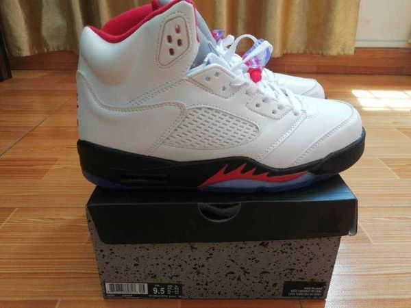 

shoes 3m reflective sneakers 5s fire red good men sports size us7-13, Black