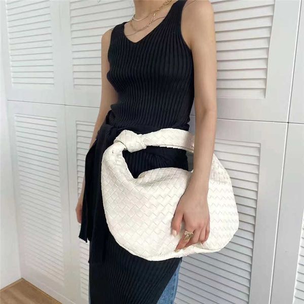 

designer bags mini bottegas bag woven venetas oversized woven armpit bag cow horn fashionable handbag banquet senior female o64p