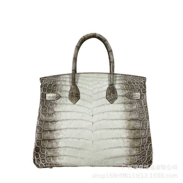 

herme birkin genuine leather bags handbags himalayan nile 30 crocodile skin bag fashion trend women's handbag