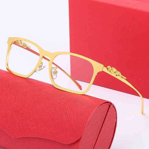 

95% off retail wholesale carti glasses aaaaa sunglass frame sunglasses trend personalized three head men full dimensional business leopard o, White;black
