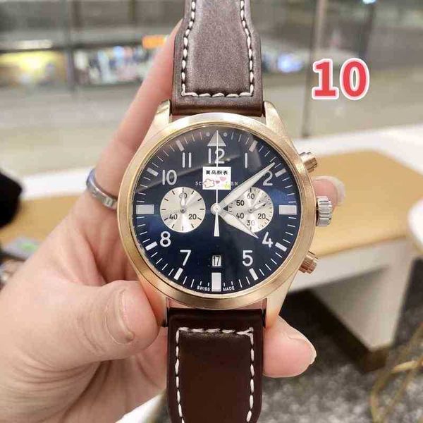 

portugal couple watch business leisure independent small second multifunctional time running zx36, Slivery;brown