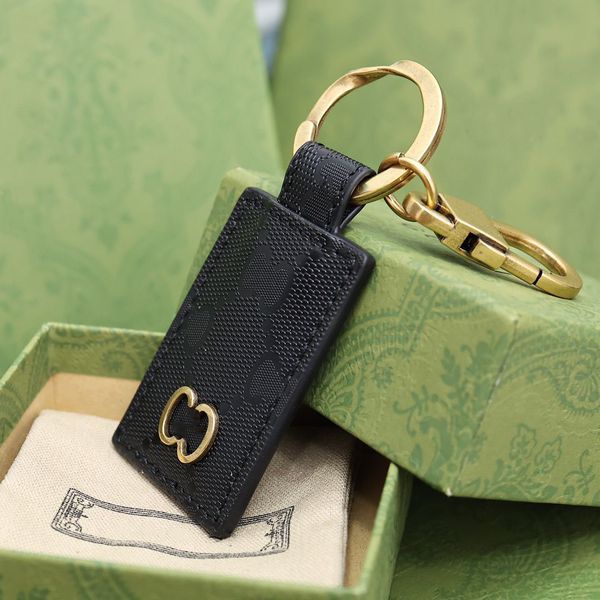 

2023 car calfskin style key chain travel classic with original box, Silver