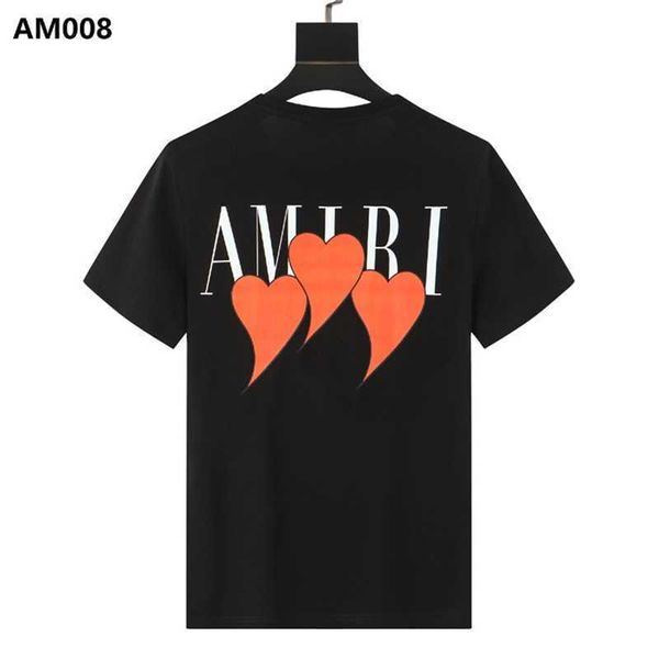 

amirs chao brand love letter printed round neck large short sleeve t-shirt ulf6, White;black