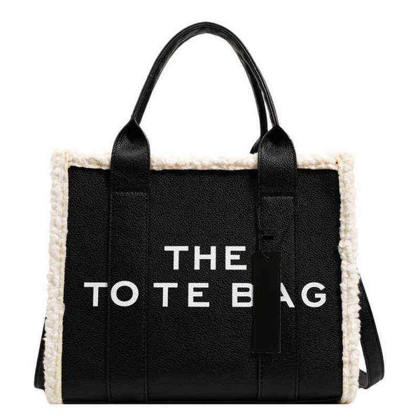 

the tote bag totes bag designer bags handbag fashion shopper shoulder plush leather womens handbags purses 220808 wamv