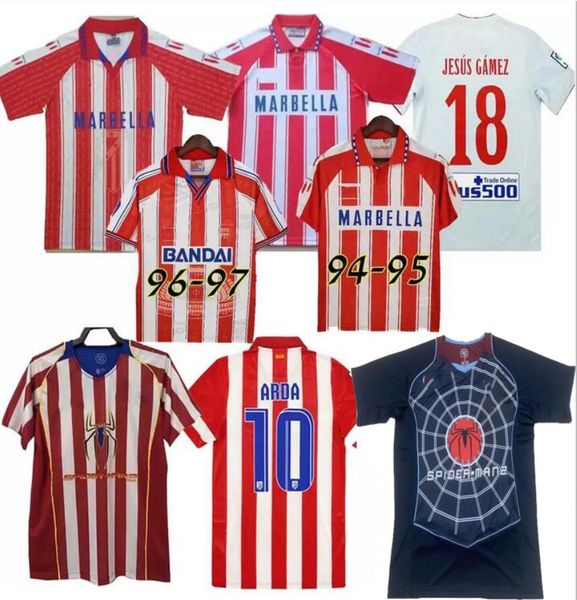 

athletic retro madrid 2004 2005 soccer jerseys #9 f.torres 1994 95 96 97 2013 14 15 caminero griezmann gabi home vintage classic football sh, Black;yellow
