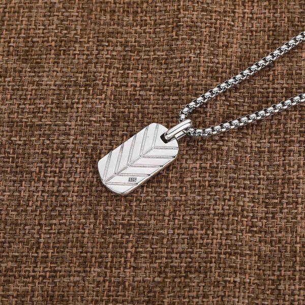 

tag diamond zircon pendant men woman full necklace necklace pave jewelry dog chevron cross necklaces sunflower peace medal bronze, Silver
