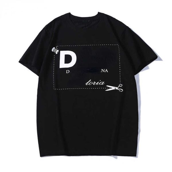 

fashion dg designer cotton t shirt mens fashion letter print short sleeve street hip-hop simple pullover tshirt women tee, White;black