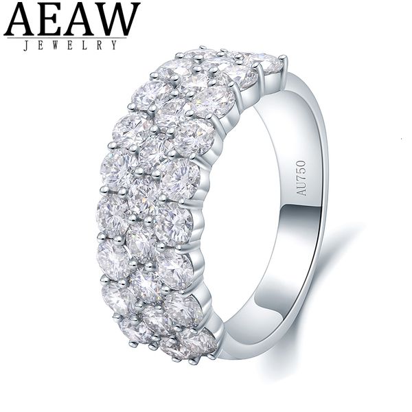 

solitaire ring aeaw luxury center 2.8ctw df color vvs engagement band for men solid white gold plated s925 or s925 silver ring 221121, Golden;silver