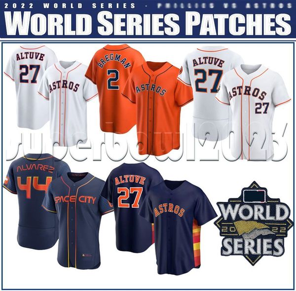 

2022 world series astros 27 jose altuve baseball jerseys city connect houston 2 alex bregman 44 yordan alvarez 3 jeremy pena craig biggio ky, Black