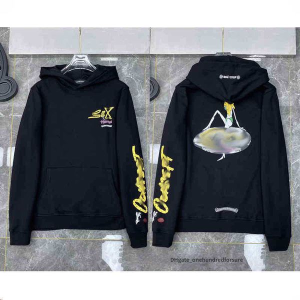 

luxury classic mens sweatshirts ch designer hoodies zipper sanskrit graffiti hooded sweater cross pullover hoodie casual women coat sweatsh, Black