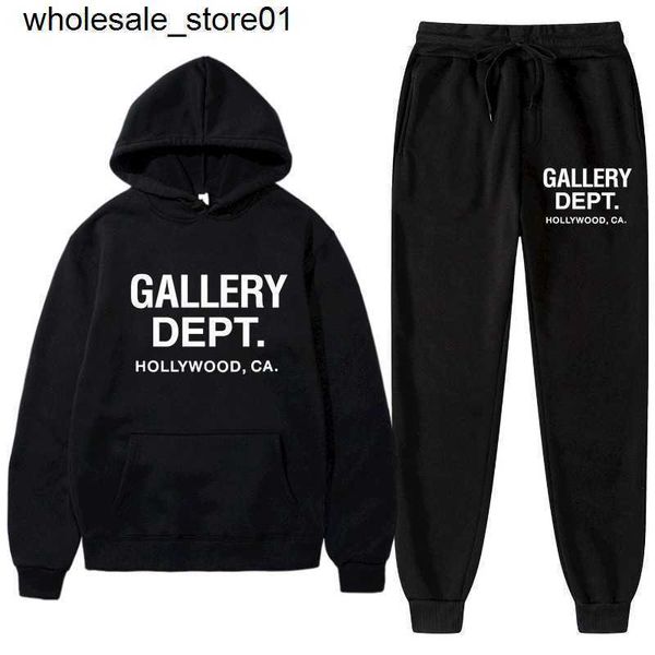 

men's tracksuits designre center destruction basic hoodie men's women's plush sweater fashion streetwear suit, Gray