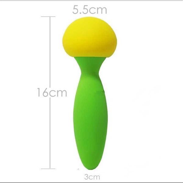 

l12 toy massager usb charging mushroom head silicone vibrators stick female vaginal