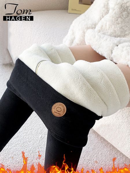 

womens leggings winter thermal velvet cotton slimming tights with fleece pant black stretch beige thick warm 221122
