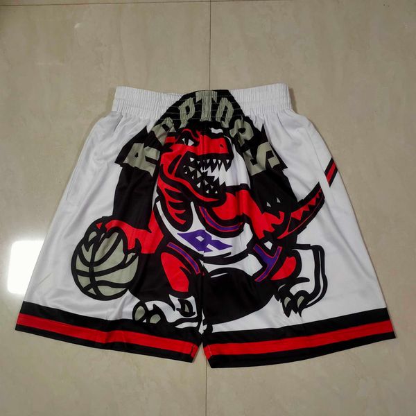 

basketball shorts pocket toronto''raptors''men throwback208q, White;black