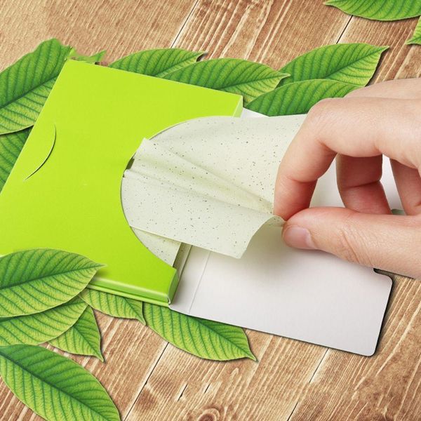 

tissue 100pcs oil blotting sheets paper green tea control wipes absorbing sheet y summer face cleansing makeup tool 221121