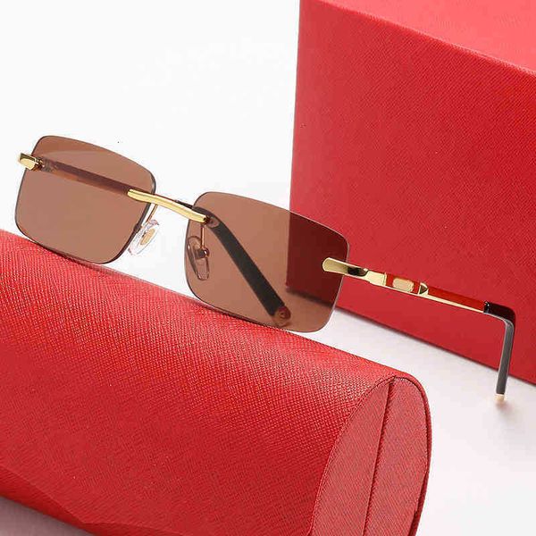 

store clearance wholesale carti glasses aaaaa leisure sunglass sunglasses square business leg men optical and women catapult frameless, White;black