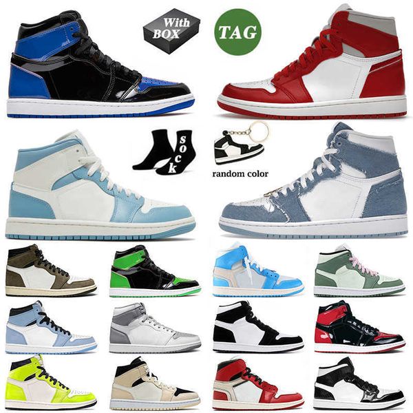 

varsity red jumpman 1 1s designer retro mens womens basketball shoes j1 with box panda high patent bred university blue unc mid dutch green