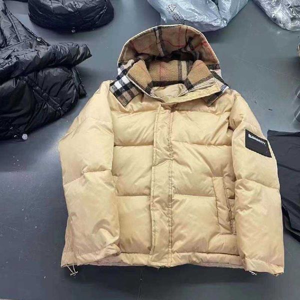 

classic downs men parkas fashion luxury designer brand down jacket man epaulettes trend winter warm cotton jackets outdoor outwear coats, Black