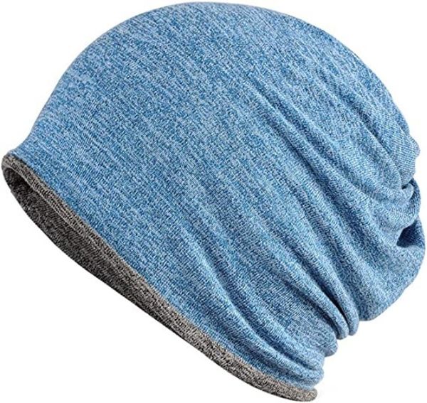 

fashion bonnet skull beanie thin simple soft knitted hats autumn winter women's hat outdoor warm cold cap, Blue;gray