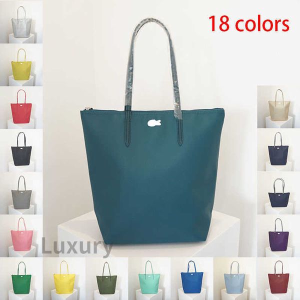 

totes france lacostbag tote bag women crocodile logo designer bags large capacity bucket bags leather handbag crossbody purse 221122
