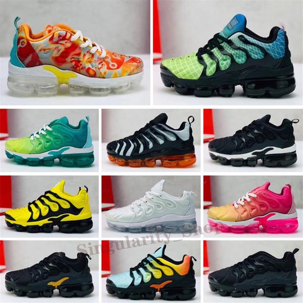 

brand kids vapors sneakers for big kid plus tn trainers little boys running shoes toddler girls sports shoe children sport teenage273y, Black