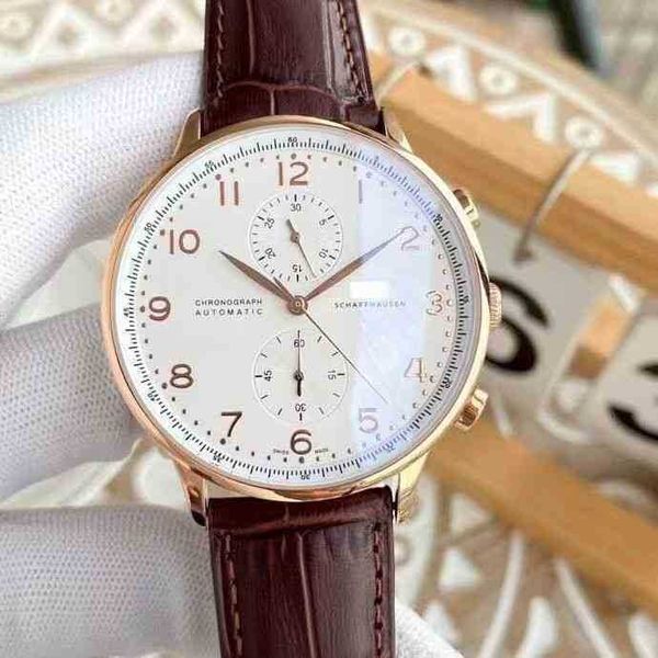 

designer luxury trend hollow mechanical watch fashion real belt men's waterproof fully automatic portuguese m0s6 seven zvai, Slivery;golden