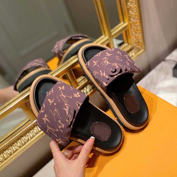 

comfort slippers slides sandals shoes lady slide flat flip flops plush designer rubber slipper summer beach outdoor cool fashio, Black