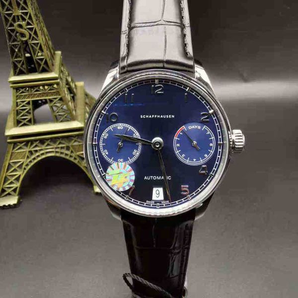 

luxury watches men mechanics wristwatch swiss men's portugal 7 fully automatic mechanical belt portuguese designer, Slivery;golden