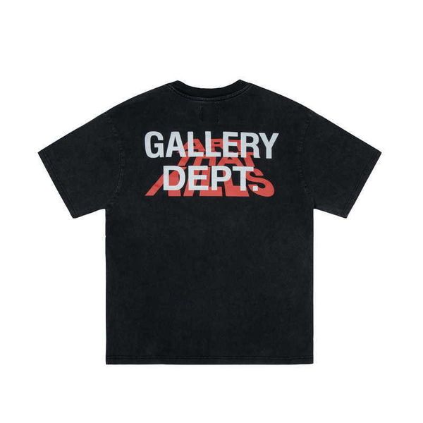 

men t-shirt gall dep cotton fashion designer casual gary wash old high street graffiti print short sleeve men's women's lovers&#03, White;black