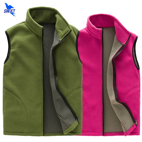 

men's vests men women's thermal fleece tank spring winter windproof outdoor sports vest lovers sleeveless outwear hiking jacket cl, Black;white