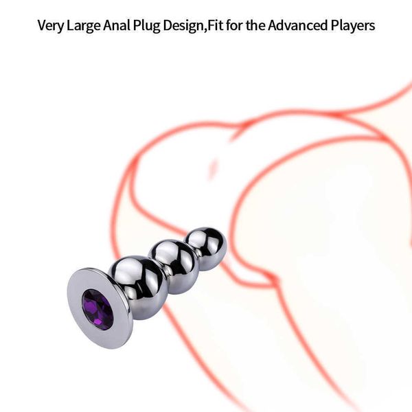 

l12 massagers toy large anal toys huge size butt plugs prostate massage for men female anus expansion stimulator big beads