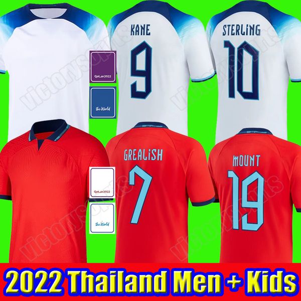 

2022 angleterre mead soccer jerseys kane sterling rashford sancho grealish mount foden saka 22 23 national englands football shirt men women, Black;yellow