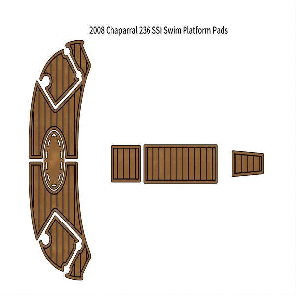 

2008 chaparral 236 ssi swim platform pad boat eva foam teak deck floor pad mat