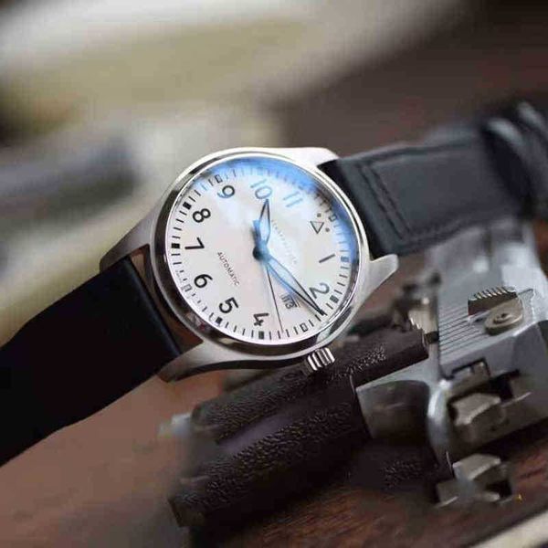 

superclone lw watch hair watch little prince mark jp9q 18 pilot automatic men's mechanical waterproof straight bweb, Slivery;brown