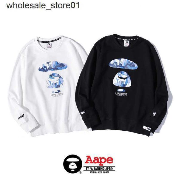 

men's hoodies sweatshirts apes designer sweater winter new printing neck men's women's fashion streetwear hoodie, Black